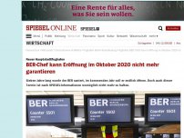 Bild zum Artikel: Neuer Hauptstadtflughafen: BER-Chef kann Eröffnung im Oktober 2020 nicht mehr garantieren