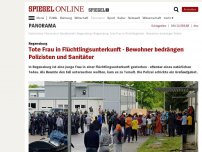 Bild zum Artikel: Regensburg: Tote Frau in Flüchtlingsunterkunft - Bewohner bedrängen Polizisten und Sanitäter