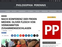 Bild zum Artikel: Nach Konferenz der freien Medien: Oliver Flesch von Vermummten zusammengeschlagen