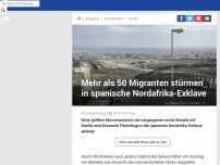 Bild zum Artikel: Mehr als 50 Migranten stürmen in spanische Nordafrika-Exklave