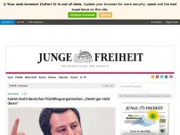 Bild zum Artikel: Salvini droht deutscher Flüchtlingsorganisation: „Denkt gar nicht daran“