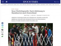 Bild zum Artikel: Neue Flüchtlingswelle: Nach Ablehnung in Skandinavien nach Deutschland