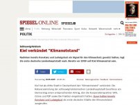 Bild zum Artikel: Schleswig-Holstein: Kiel verkündet Klimanotstand