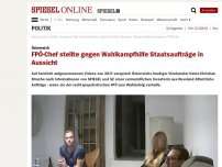 Bild zum Artikel: Österreich: FPÖ-Chef stellte gegen Wahlkampfhilfe Staatsaufträge in Aussicht