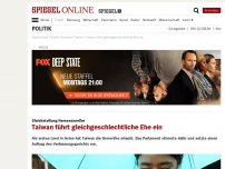 Bild zum Artikel: Gleichstellung Homosexueller: Taiwan führt gleichgeschlechtliche Ehe ein