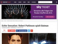 Bild zum Artikel: Echte Sensation: Robert Pattinson spielt Batman!