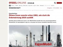 Bild zum Artikel: Klima-Fake-News: Ölriese Exxon wusste schon 1982, wie stark die Erderwärmung 2019 ausfällt