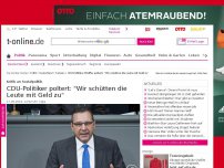 Bild zum Artikel: CDU-Politiker Pfeiffer poltert: 'Wir schütten die Leute mit Geld zu'