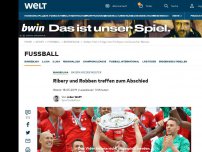 Bild zum Artikel: Der FC Bayern ist Deutscher Meister. Ribery und Robben treffen zum Abschied