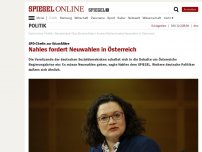 Bild zum Artikel: SPD-Chefin zur Ibiza-Affäre: Nahles fordert Neuwahlen in Österreich