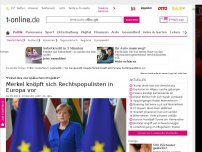Bild zum Artikel: Europawahl: Merkel knöpft sich Europas Rechtspopulisten vor