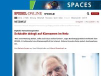 Bild zum Artikel: Digitales Vermummungsverbot: Schäuble dringt auf Klarnamen im Netz