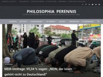 Bild zum Artikel: MDR-Umfrage: 95,34 % sagen: „NEIN, der Islam gehört nicht zu Deutschland!“