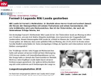 Bild zum Artikel: Sportler, Unternehmer, Kultfigur: Formel-1-Legende Niki Lauda gestorben