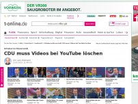 Bild zum Artikel: Urheberrechtsverstoß: CDU muss Videos bei YouTube löschen