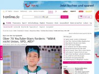 Bild zum Artikel: Nach Rezos Video: Deutsche YouTube-Stars attackieren Union,  SPD und AfD