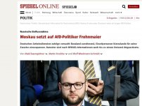 Bild zum Artikel: Russische Einflussnahme: Moskau setzt auf AfD-Politiker Frohnmaier