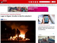 Bild zum Artikel: Brennende Tonnen, Steinwürfe auf Polizisten - Lage in Rigaer Straße in Berlin eskaliert