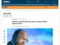 Bild zum Artikel: „Martin verspricht ganz klar, dass er gegen Andrea antreten wird“