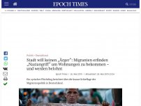Bild zum Artikel: Stadt will keinen „Ärger“: Migranten erfinden „Naziangriff“ um Wohnungen zu bekommen – und werden belohnt