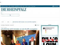 Bild zum Artikel: Julia Klöckner wirft Youtuber vor wie die AfD vorzugehen