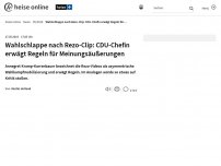 Bild zum Artikel: Wahlschlappe nach Rezo-Clip: CDU-Chefin erwägt Regeln für Meinungsäußerungen