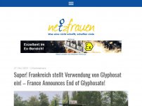 Bild zum Artikel: Super!! Frankreich stellt Verwendung von Glyphosat ein!  France Announces End of Glyphosate!