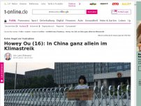 Bild zum Artikel: Howey Ou (16): In China ganz allein im Klimastreik
