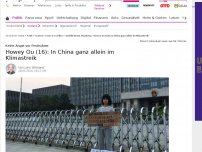 Bild zum Artikel: Vorbild Greta Thunberg – Howey Ou (16): In China ganz allein im Klimastreik