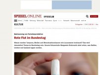 Bild zum Artikel: Besteuerung von Periodenprodukten: Rote Flut im Bundestag