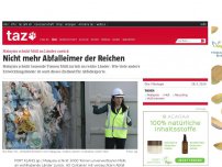 Bild zum Artikel: Malaysia schickt Müll an Länder zurück: Nicht mehr Abfalleimer der Reichen