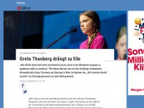 Bild zum Artikel: Greta Thunberg drängt zu Eile