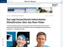 Bild zum Artikel: Das sagt Deutschlands bekanntester Klimaforscher über das Rezo-Video