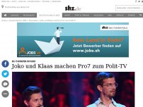 Bild zum Artikel: Joko und Klaas machen Pro7 zum Polit-TV