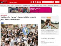 Bild zum Artikel: Fall in Berlin - „Fridays for Future“: Demo-Schülern droht jetzt das Sitzenbleiben