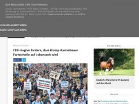 Bild zum Artikel: CDU-Gegner fordern, dass Kramp-Karrenbauer Parteichefin auf Lebenszeit wird