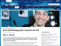 Bild zum Artikel: YouTuber Rezo stellt Bedingung für Gespräch mit CDU