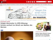 Bild zum Artikel: Parteichefin wackelt - Vulgär-Ausraster in SPD-Sitzung: Schulz verliert im Streit um Nahles die Nerven