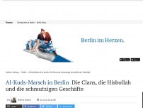 Bild zum Artikel: Al-Kuds-Marsch in Berlin: Die Clans, die Hisbollah und die schmutzigen Geschäfte