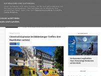 Bild zum Artikel: Chemtrail-Explosion bei Bilderberger-Treffen: Drei Reptiloiden verletzt