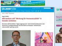 Bild zum Artikel: AfD Sachsen will 'Werbung für Homosexualität' in Schulen verbieten