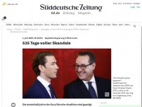 Bild zum Artikel: Geplatzte Regierung in Österreich: 525 Tage voller Skandale