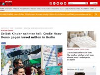 Bild zum Artikel: Al-Kuds-Demo - Selbst Kinder nahmen teil: Große Hass-Demo gegen Israel mitten in Berlin