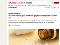 Bild zum Artikel: Globuli-Hersteller Hevert: Pharmakonzern geht juristisch gegen Homöopathie-Kritiker vor