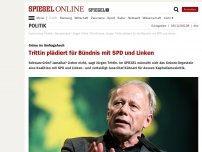 Bild zum Artikel: Grüne im Umfragehoch: Trittin plädiert für Bündnis mit SPD und Linken