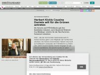 Bild zum Artikel: Nationalratswahl - Herbert Kickls Cousine Daniela will für die Grünen antreten