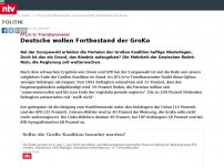 Bild zum Artikel: RTL/n-tv Trendbarometer: Deutsche wollen Fortbestand der GroKo