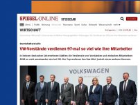 Bild zum Artikel: Dax-Gehälterstudie: VW-Vorstände verdienen 97-mal so viel wie ihre Mitarbeiter
