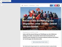 Bild zum Artikel: Italien stellt die Rettung von Migranten unter Strafe - Dekret verabschiedet