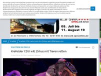 Bild zum Artikel: Wildtiere im Zirkus : CDU will Zirkus mit Tieren retten und plant gemeinsamen Besuch
